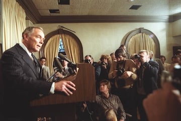 Al Haig Speaking to the Press about President Reagan's Condition After Being Shot (March 30, 1981)