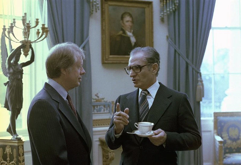 Jimmy Carter meets Mohammad Reza Pahlavi in White House (1978) | Wikimedia 
Commons