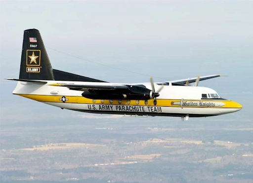 Fokker F27 Friendship US Army Golden Knight (20018) | Wikimedia Commons