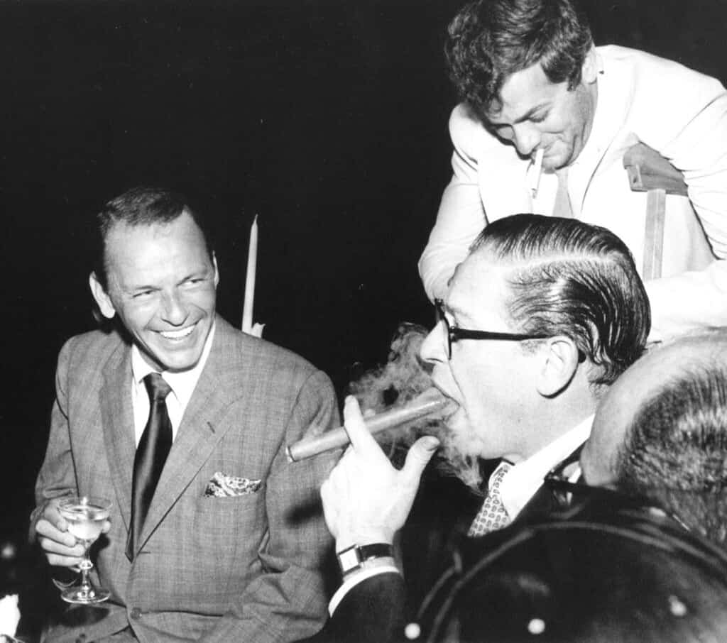Frank Sinatra, Tony Curtis and Milton Berle (undated) Kate Gabrielle | Flickr