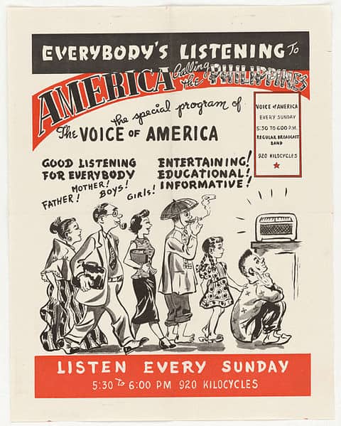 The Voice of America Poster (25 May 1951) | Unknown | Department of State. Bureau of Public Affairs
