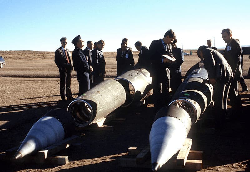 Inspection of Pershing II Missiles (14 January 1989) MSGT Jose Lopez Jr.| Defense Imagery