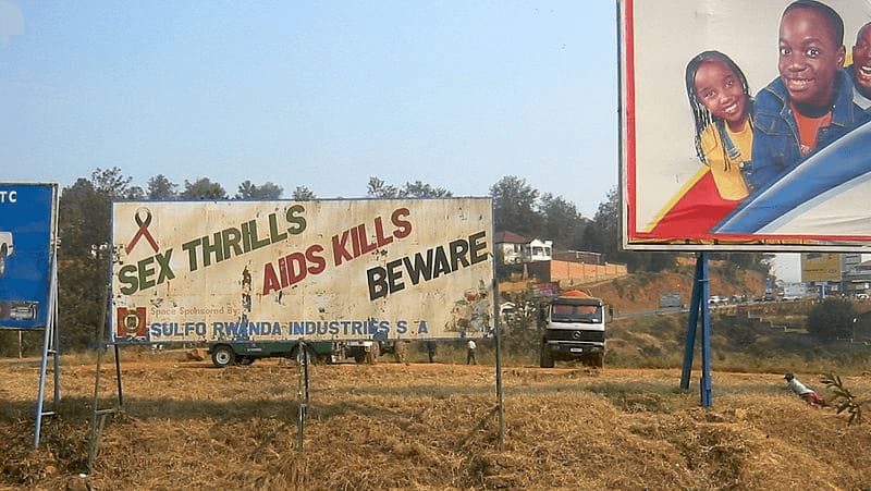 AIDS Prevention in Rwanda (2005) Phillip Kromer | Wikimedia Commons