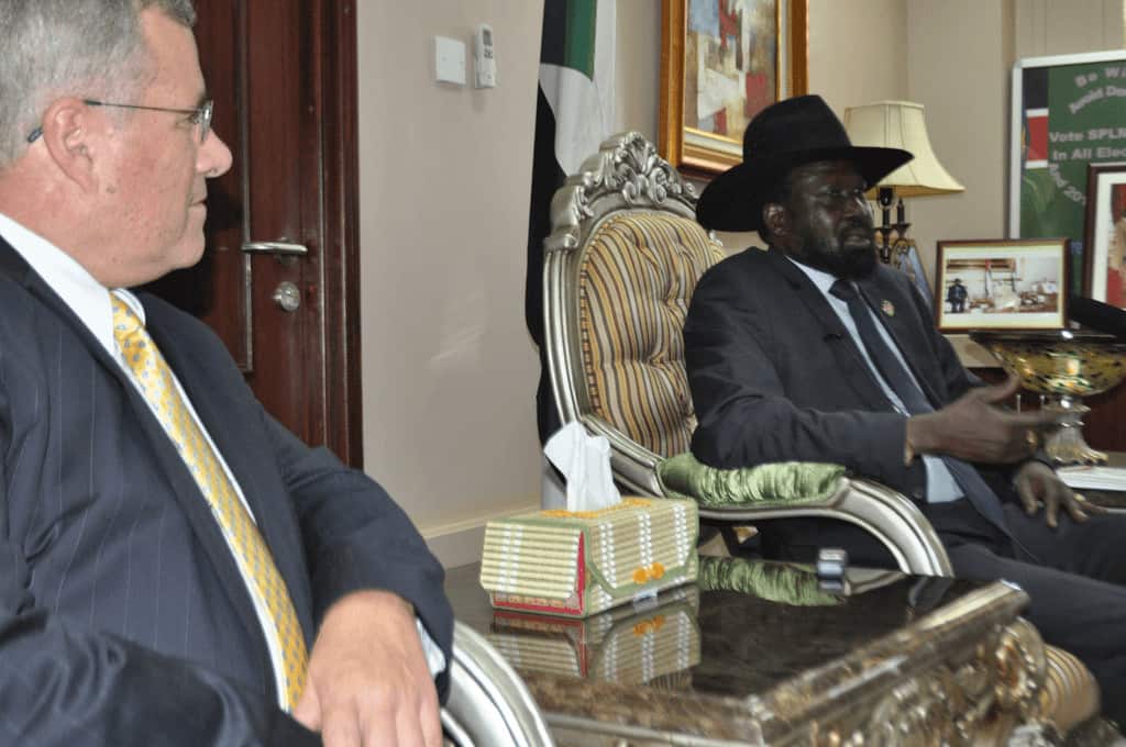 Sudan Envoy (2009) SE Gration + President Kiir | Wikimedia