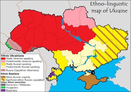 Ethno-linguistic Map of Ukraine | Wikimedia