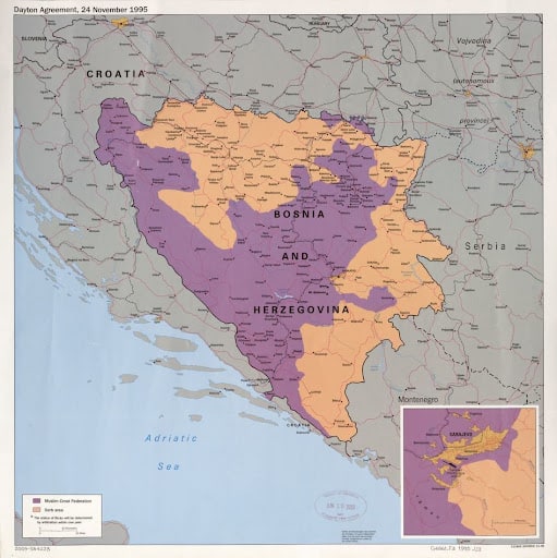 Dayton Agreement, 24 November 1995 : (Bosnia and Herzegovina). (1995) United States Central Intelligence Agency | Library of Congress Geography and Map Division