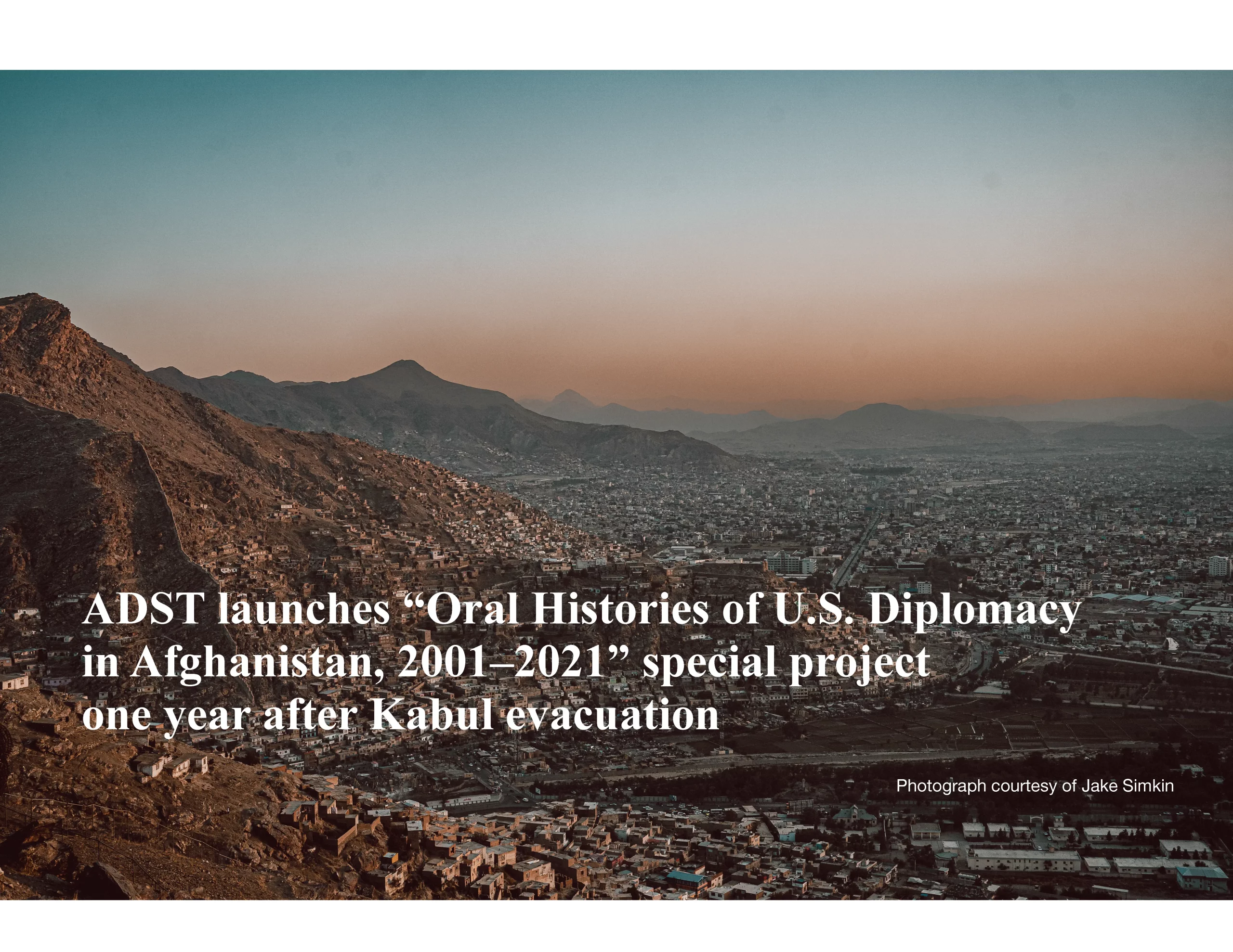Oral Histories of U.S. Diplomacy in Afghanistan, 2001–2021:  Fireside Chat with USAID Mission Directors