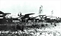 Dragon Rouge. U.S. Air Force C-130s on runway. 