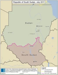 Map of South Sudan and Sudan. Jackson, Nicholas A, Library of Congress