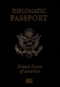 Cover of a United States diplomatic passport. Hwonder