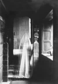 Image of ghost, produced by double exposure, 1899. The National Archives UK