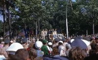 John F. Kennedy speaking to the Berlin Brigade prior to "Ich bin ein Berliner" speech. Philip R Hunt