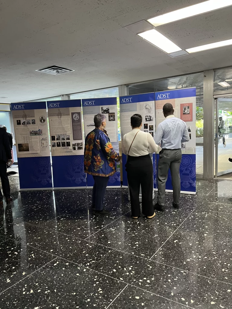 The mobile exhibit was featured in the State Department's Exhibit Hall during an October 4, 2024, retirement ceremony. Photo by Susan Johnson.