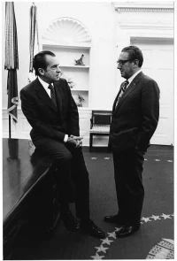 President Richard Nixon and Henry Kissinger. Nixon White House Photographs