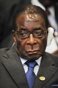 Robert Mugabe. U.S. Navy photo by Mass Communication Specialist 2nd Class Jesse B. Awalt