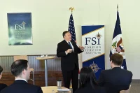 U.S. Secretary of State Mike Pompeo visits the Foreign Service Institute, in Arlington, Virginia. U.S. Department of State