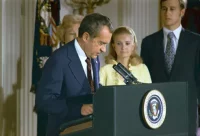 President Richard Nixon’s Resignation Speech, August 8, 1974. Richard Nixon Presidential Library, National Archives