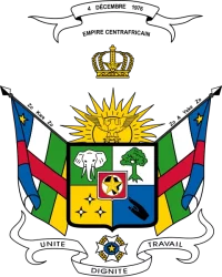 Imperial Coat of Arms of Central Africa, used from 1976 to 1979. TRAJAN 117