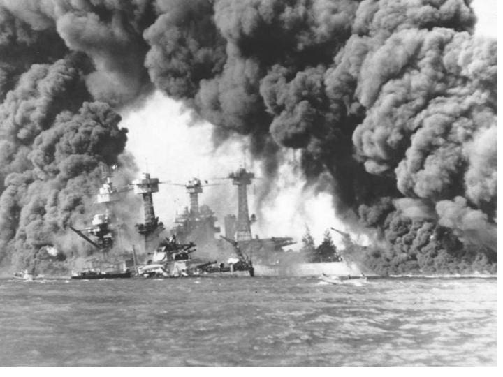 Image of the December 7th Pearl Harbor attack - National WWII Museum