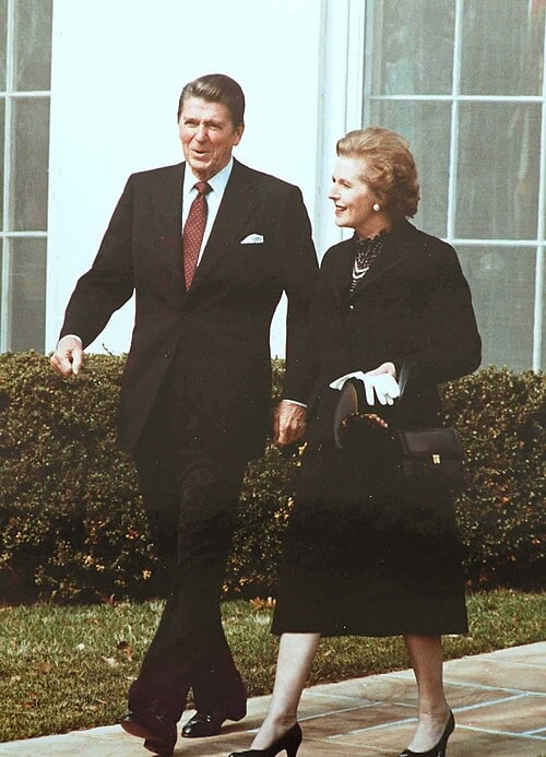 Margaret Thatcher with Ronald Reagan. White House Photographic Office