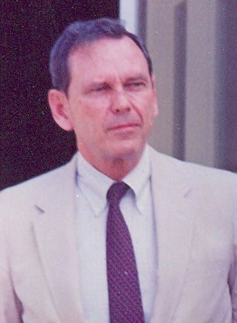 United States Assistant Secretary of State for Near Eastern affairs Richard W. Murphy at a press conference in Beirut, Lebanon. Photograph by Nancy Wong, September 1984.