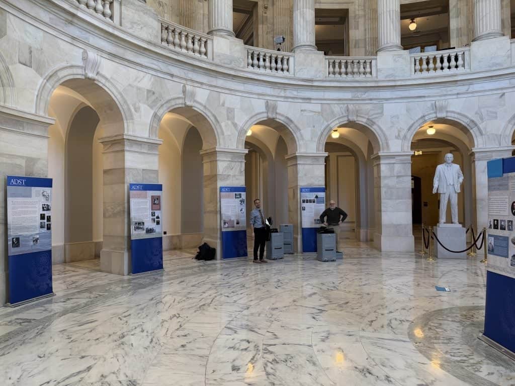 The exhibit at the Rotunda